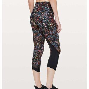 Lululemon Women's Multicolor Wunder Under Crop Scallop Leggings